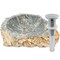 Novatto Natural Cobblestone Vessel Bathroom Sink with Chrome Drain and Sealer NOSV-CSCH - alternate 1